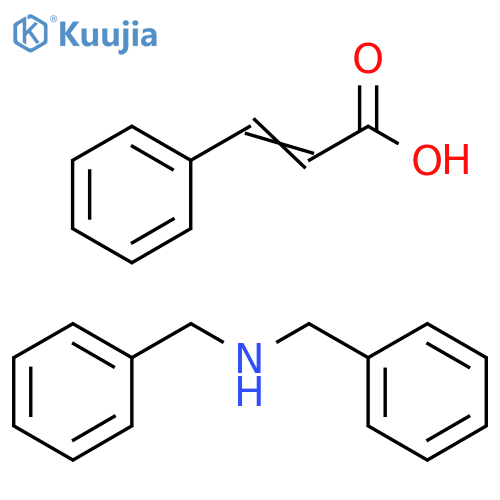 2-Propenoic acid, 3-phenyl-, compd. withN-(phenylmethyl)benzenemethanamine (1:1) structure