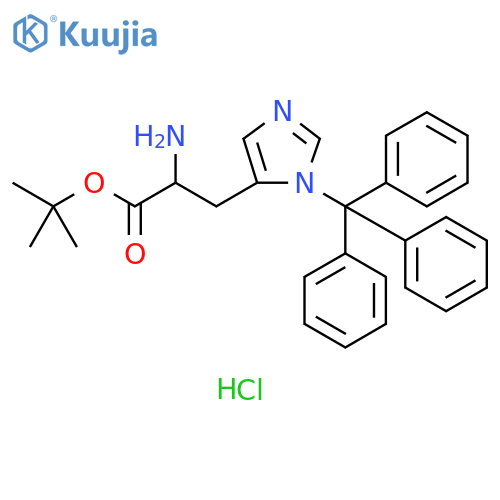 Histidine, 3-(triphenylmethyl)-, 1,1-dimethylethyl ester,monohydrochloride structure