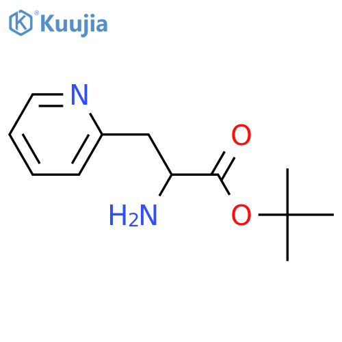 tert-butyl 2-amino-3-(pyridin-2-yl)propanoate structure