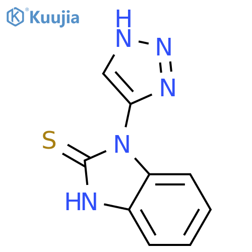 2H-BENZIMIDAZOLE-2-THIONE, 1,3-DIHYDRO-1-(1H-1,2,3-TRIAZOL-4-YL)- structure