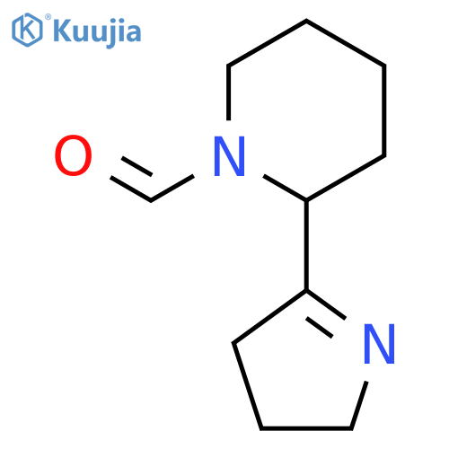 2-(3,4-dihydro-2H-pyrrol-5-yl)piperidine-1-carbaldehyde structure