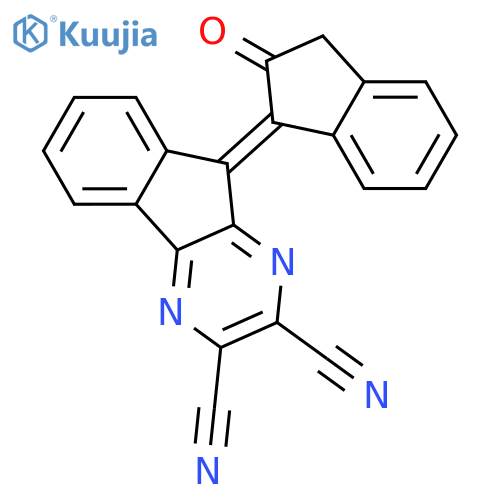 (9Z)-9-(2-oxo-2,3-dihydro-1H-inden-1-ylidene)-9H-indeno[1,2-b]pyrazine-2,3-dicarbonitrile structure