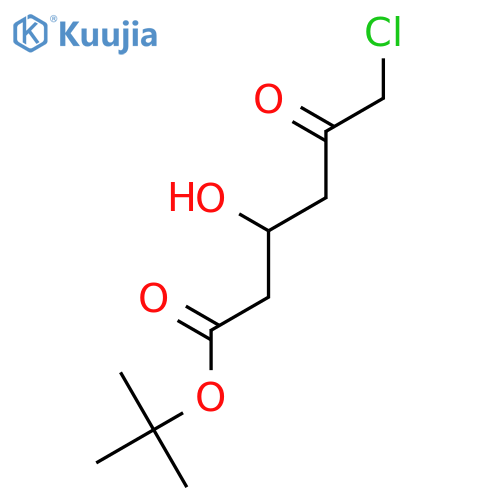 Hexanoic acid, 6-chloro-3-hydroxy-5-oxo-, 1,1-dimethylethyl ester structure