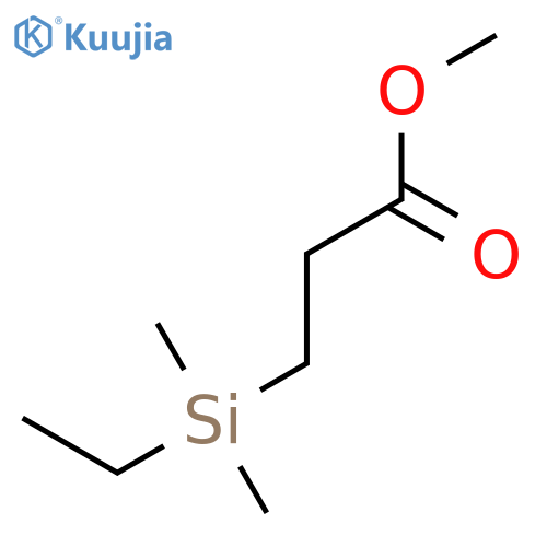 Propanoic acid, 3-(ethyldimethylsilyl)-, methyl ester structure