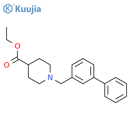 4-PIPERIDINECARBOXYLIC ACID, 1-([1,1'-BIPHENYL]-3-YLMETHYL)-, ETHYL ESTER structure