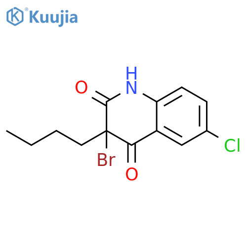 2,4(1H,3H)-Quinolinedione, 3-bromo-3-butyl-6-chloro- structure