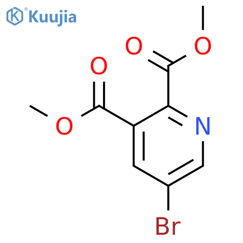 Dimethyl 5-bromopyridine-2,3-dicarboxylate structure