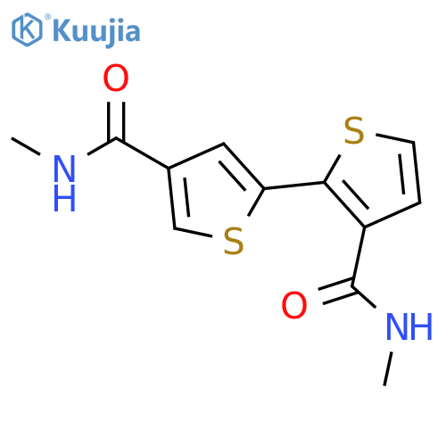 [2,2'-Bithiophene]-3,4'-dicarboxamide, N,N'-dimethyl- structure