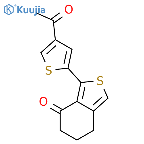 Benzo[c]thiophen-4(5H)-one, 3-(4-acetyl-2-thienyl)-6,7-dihydro- structure