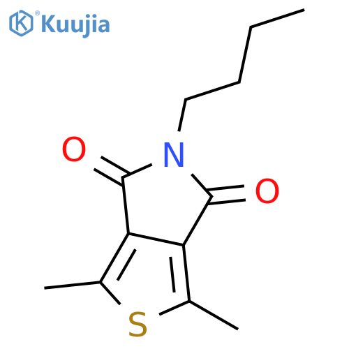 4H-THIENO[3,4-C]PYRROLE-4,6(5H)-DIONE, 5-BUTYL-1,3-DIMETHYL- structure