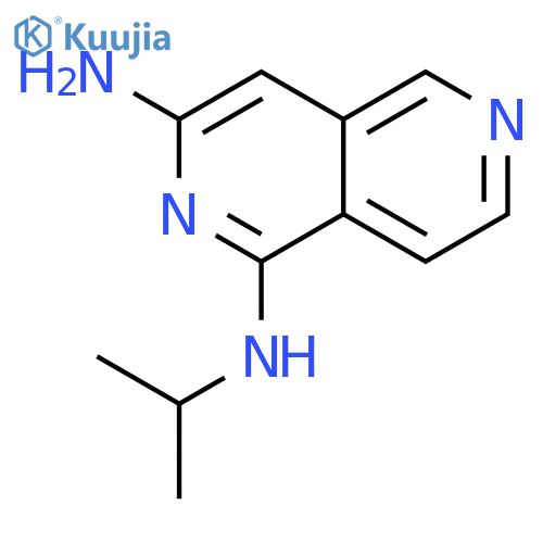 2,6-Naphthyridine-1,3-diamine, N1-(1-methylethyl)- structure