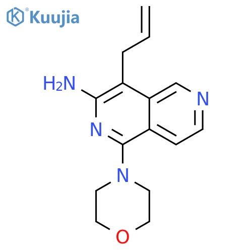 2,6-Naphthyridin-3-amine, 1-(4-morpholinyl)-4-(2-propenyl)- structure