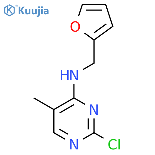 4-PYRIMIDINAMINE, 2-CHLORO-N-(2-FURANYLMETHYL)-5-METHYL- structure