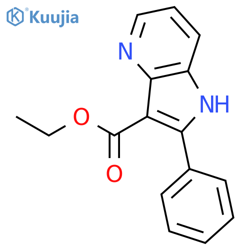 1H-Pyrrolo[3,2-b]pyridine-3-carboxylic acid, 2-phenyl-, ethyl ester structure