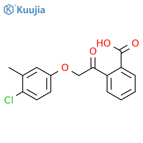 Benzoic acid, 2-[(4-chloro-3-methylphenoxy)acetyl]- structure