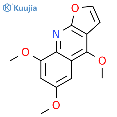Furo[2,3-b]quinoline,4,6,8-trimethoxy- structure