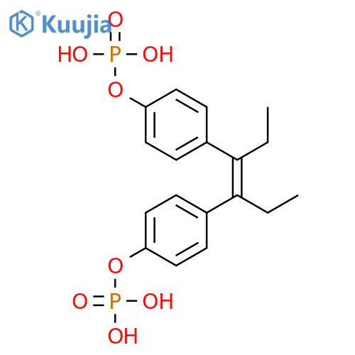 (E)-Hex-3-ene-3,4-diylbis(4,1-phenylene) bis(dihydrogen phosphate) structure