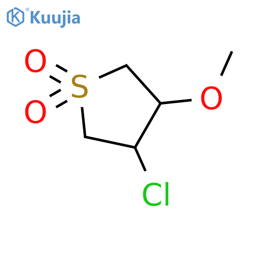 3-Chloro-4-methoxytetrahydrothiophene 1,1-dioxide structure