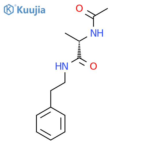 Propanamide, 2-(acetylamino)-N-(2-phenylethyl)-, (S)- structure