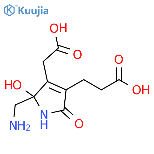1H-Pyrrole-3-propanoic acid,5-(aminomethyl)-4-(carboxymethyl)-2,5-dihydro-5-hydroxy-2-oxo- structure