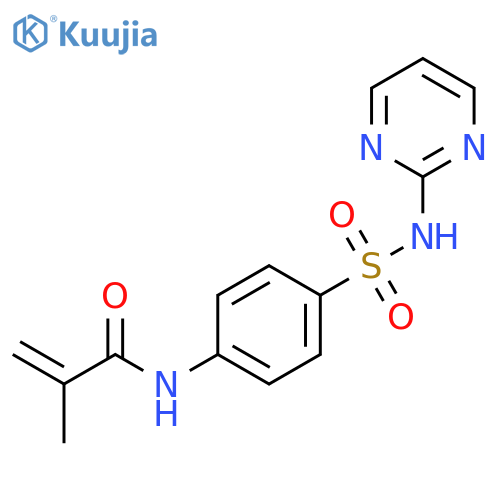 2-PROPENAMIDE, 2-METHYL-N-[4-[(2-PYRIMIDINYLAMINO)SULFONYL]PHENYL]- structure