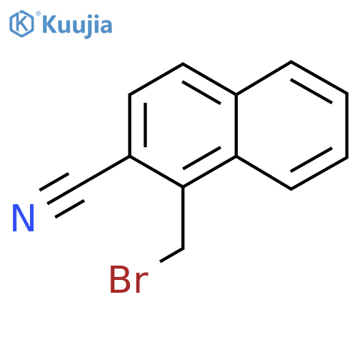 1-(bromomethyl)naphthalene-2-carbonitrile structure