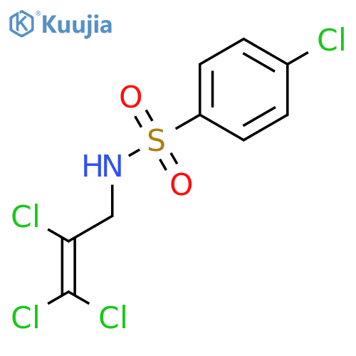 Benzenesulfonamide, 4-chloro-N-(2,3,3-trichloro-2-propenyl)- structure
