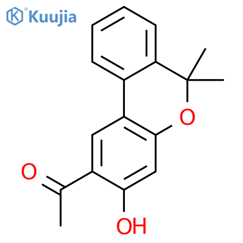 Ethanone, 1-(3-hydroxy-6,6-dimethyl-6H-dibenzo[b,d]pyran-2-yl)- structure