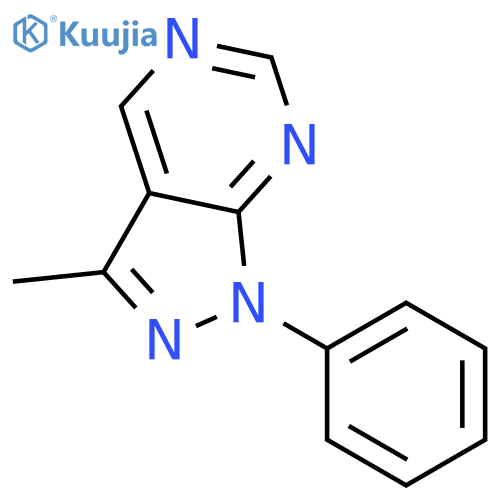 3-Methyl-1-phenyl-1H-pyrazolo3,4-Dpyrimidine structure