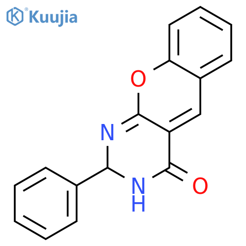 2-phenyl-2,3-dihydrochromeno[2,3-d]pyrimidin-4-one structure