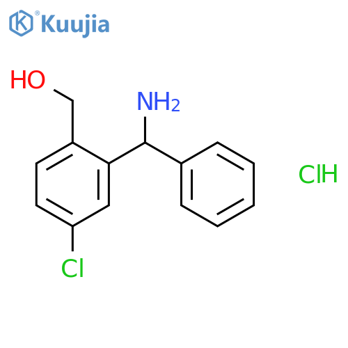 Benzenemethanol, 2-(aminophenylmethyl)-4-chloro-, hydrochloride structure