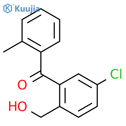 Methanone, [5-chloro-2-(hydroxymethyl)phenyl](2-methylphenyl)- structure