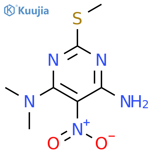 N~4~,N~4~-Dimethyl-2-(methylsulfanyl)-5-nitropyrimidine-4,6-diamine structure