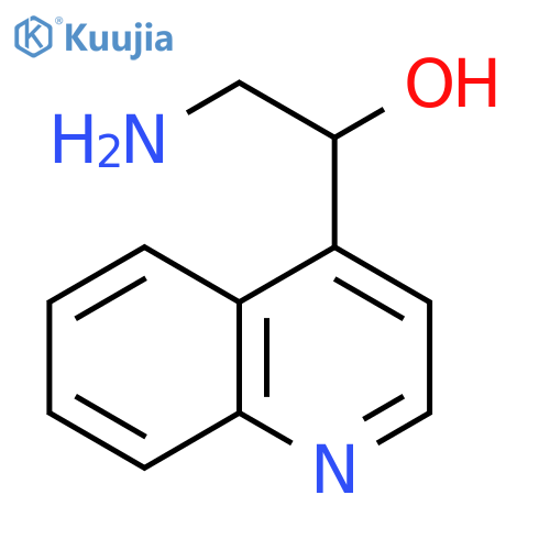 2-amino-1-(quinolin-4-yl)ethan-1-ol structure