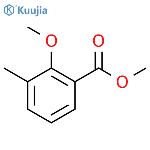 Benzoic acid, 2-methoxy-3-methyl-, methyl ester structure