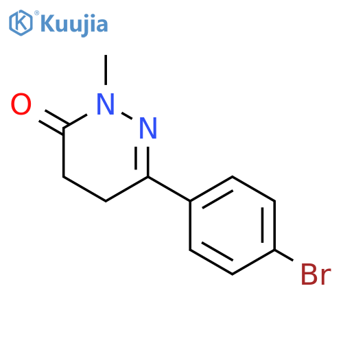 6-(4-Bromophenyl)-2-methyl-4,5-dihydropyridazin-3(2H)-one structure