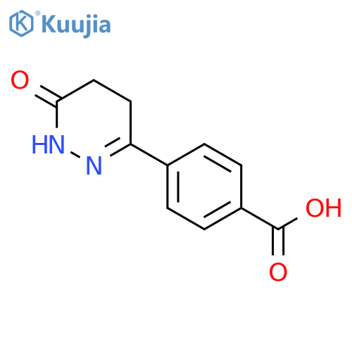 Benzoic acid, 4-(1,4,5,6-tetrahydro-6-oxo-3-pyridazinyl)- structure