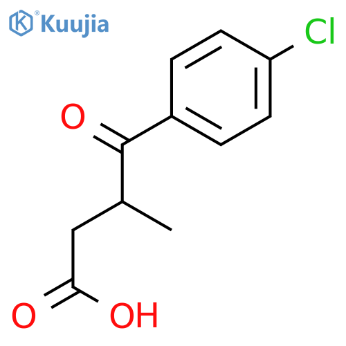 4-(4-Chlorophenyl)-3-methyl-4-oxobutanoic acid structure