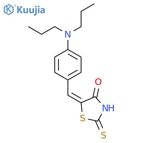 (5Z)-5-{[4-(dipropylamino)phenyl]methylidene}-2-thioxo-1,3-thiazolidin-4-one structure