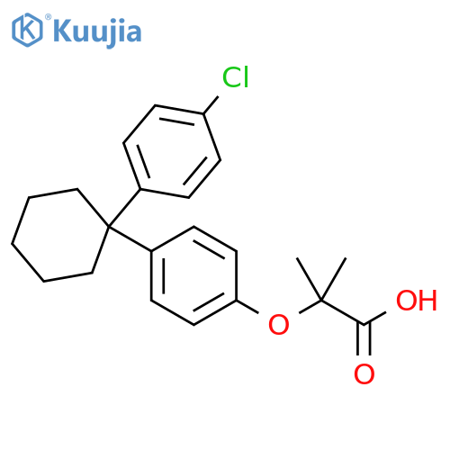 Propanoic acid, 2-[4-[1-(4-chlorophenyl)cyclohexyl]phenoxy]-2-methyl- structure