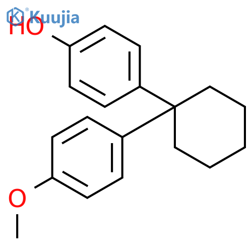 PHENOL, 4-[1-(4-METHOXYPHENYL)CYCLOHEXYL]- structure