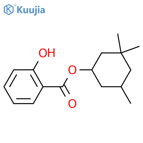 (3,3,5-trimethylcyclohexyl) 2-hydroxybenzoate structure