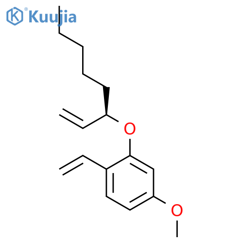 BENZENE, 1-ETHENYL-2-[[(1R)-1-ETHENYLHEXYL]OXY]-4-METHOXY- structure