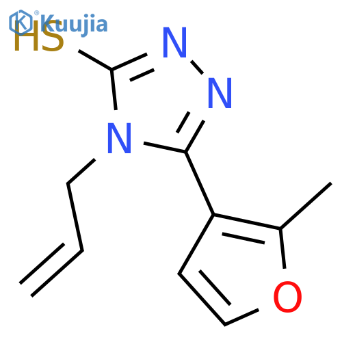 5-(2-methylfuran-3-yl)-4-(prop-2-en-1-yl)-4H-1,2,4-triazole-3-thiol structure