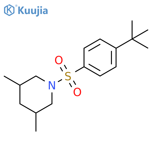 1-[[4-(1,1-Dimethylethyl)phenyl]sulfonyl]-3,5-dimethylpiperidine structure