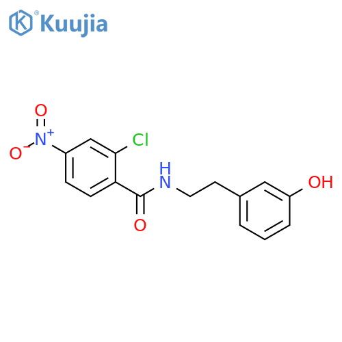 Benzamide, 2-chloro-N-[2-(3-hydroxyphenyl)ethyl]-4-nitro- structure