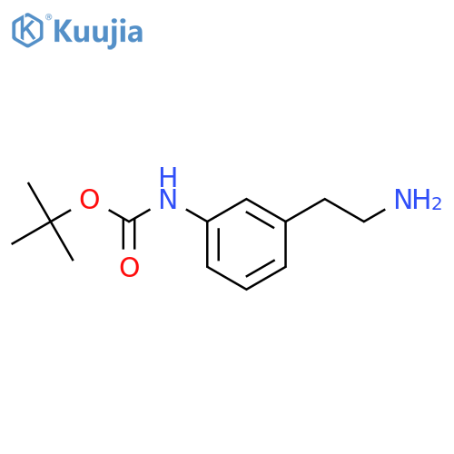tert-Butyl 3-(2-amino-ethyl)-phenylcarbamate structure
