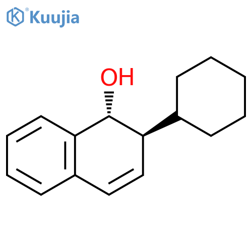 1-Naphthalenol, 2-cyclohexyl-1,2-dihydro-, (1R,2S)-rel- structure