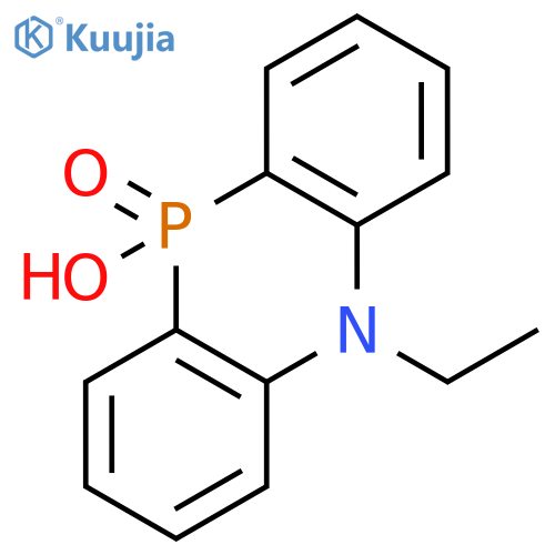 Phenophosphazine, 5-ethyl-5,10-dihydro-10-hydroxy-, 10-oxide structure