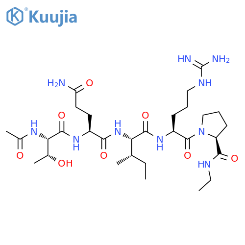 L-Prolinamide,N-acetyl-L-threonyl-L-glutaminyl-L-isoleucyl-L-arginyl-N-ethyl- structure
